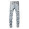Amr Light Blue Patch Jeans