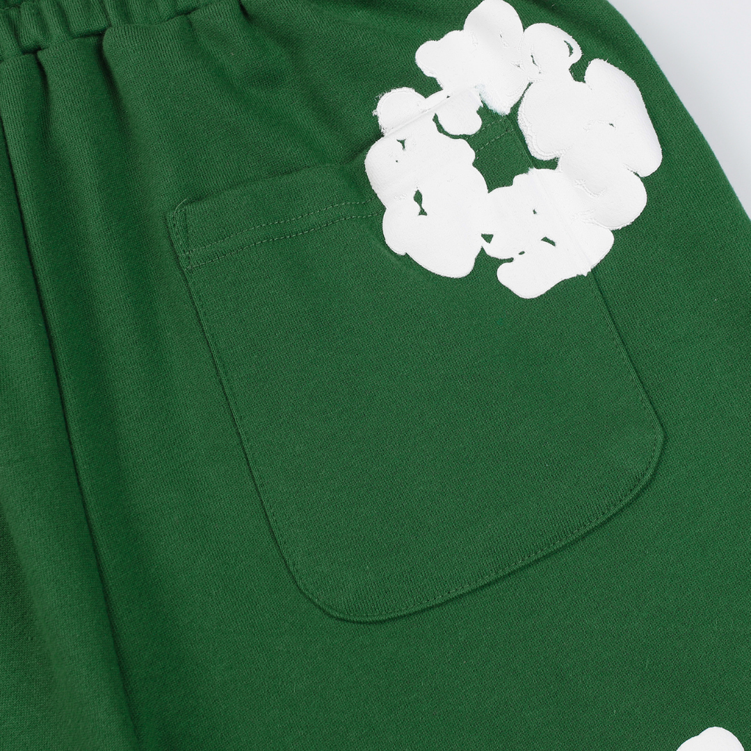 Denim Trs Green Short set