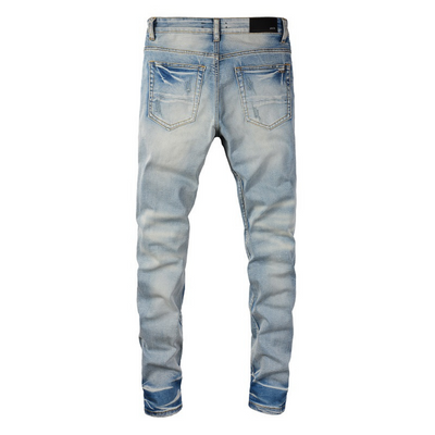 Amr Black Patch Jeans