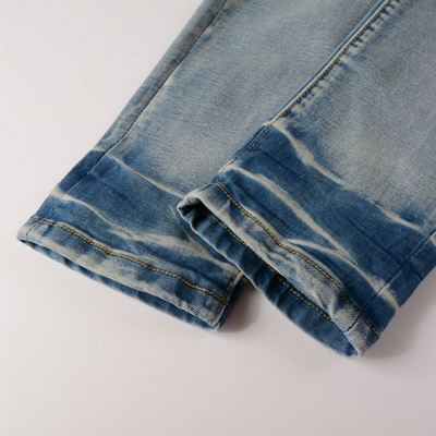Amr Black Patch Jeans