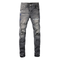 Purple Paint Grey Jeans