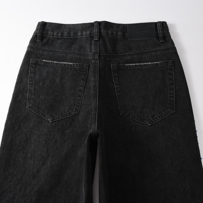 Purple Black Diamonds Jeans