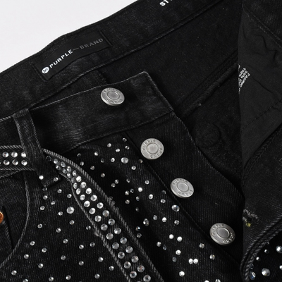 Purple Black Diamonds Jeans