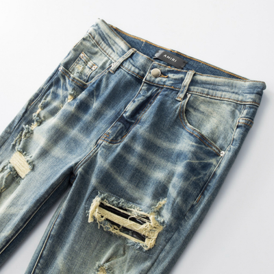 Amr Ripped Patch Jeans
