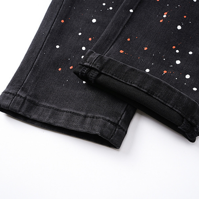 Amr Staggered Logo Jeans