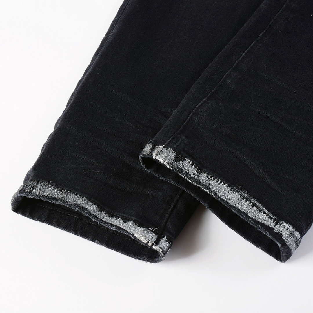 Purple Gradient Black Jeans
